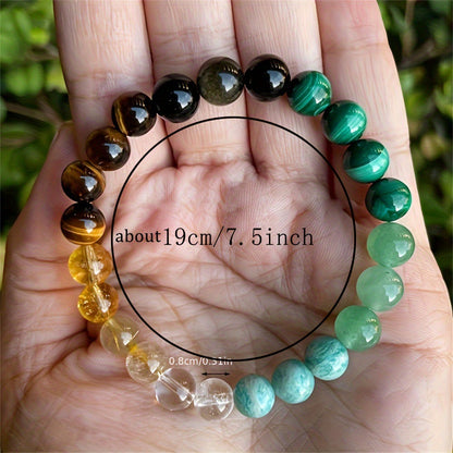 Universal Natural Stone Bracelet Citrine Dongling Stone Jewelry null