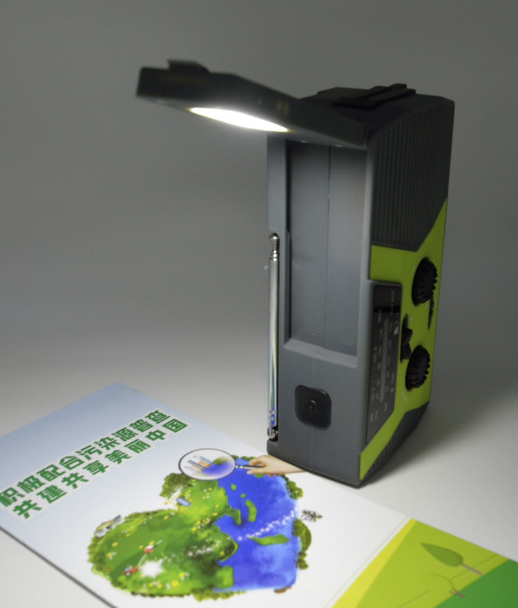 5 in 1 Outdoor Portable Solar Crank AM FM Radio Electronic dealsniper-net