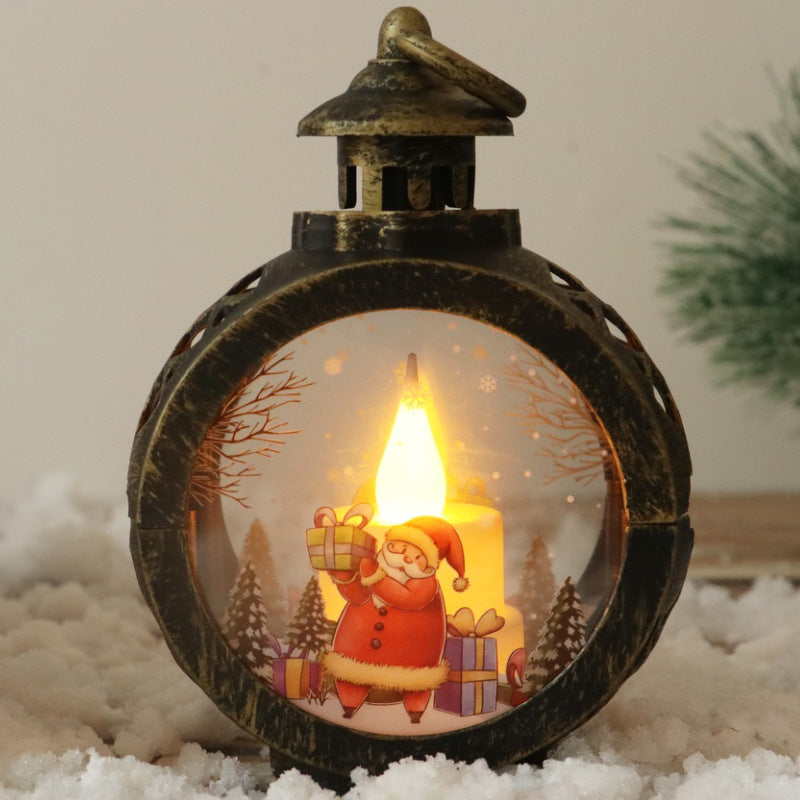 Christmas Decorations Retro Night Light Luminous Gift Holidays DealSniper.net Santa Bronze Trumpet