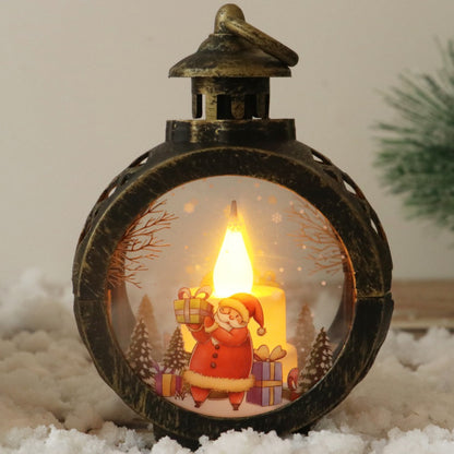 Christmas Decorations Retro Night Light Luminous Gift Holidays DealSniper.net Santa Bronze Trumpet
