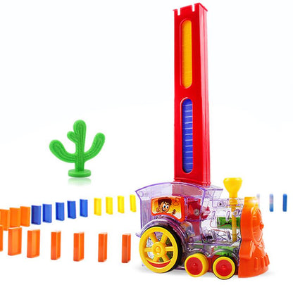 Domino dominoes electric Thomas little train blocks, Puzzle kids toys DealSniper.net With Box