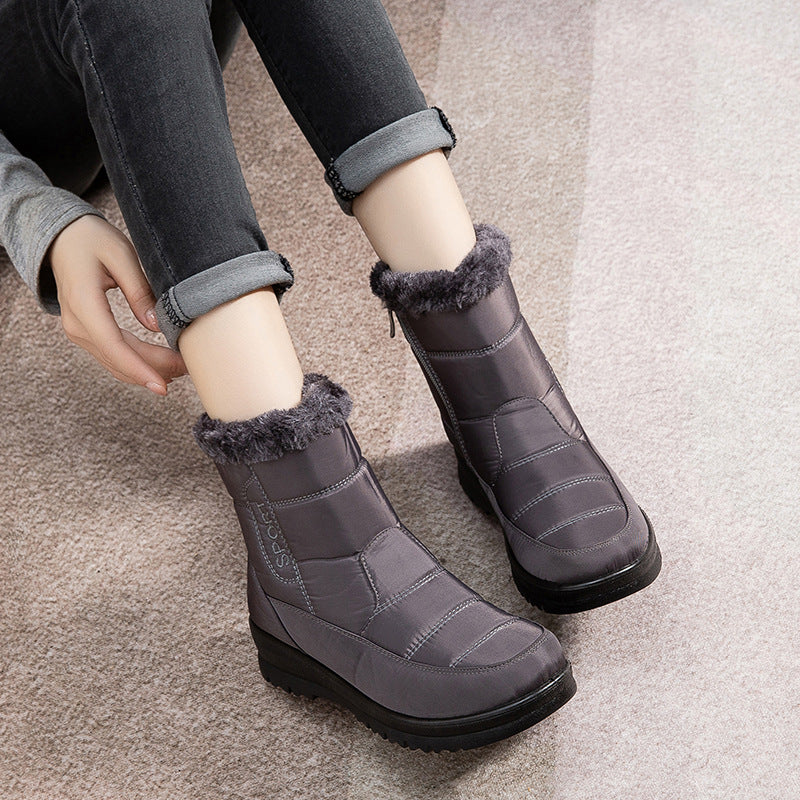 Warm Snow Boots For Women Winter Shoes Waterproof Ankle Boots With Plush