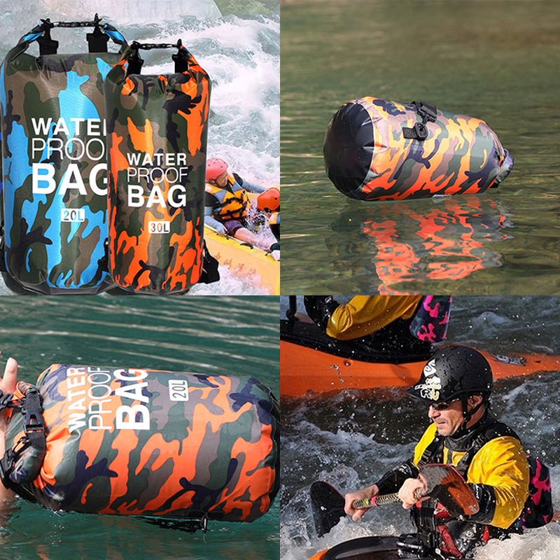 Outdoor Waterproof Bag Camouflage Polyester Double Shoulder Outdoor Gym From House