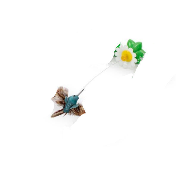 Electric Automatic Rotating Flower Pet Products Pets DealSniper.net blue bird