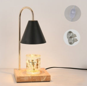 Log Aromatherapy Melting Wax Lamp Candle Essential Oil Home Decor dealsniper-net Logs and black lampshade UK