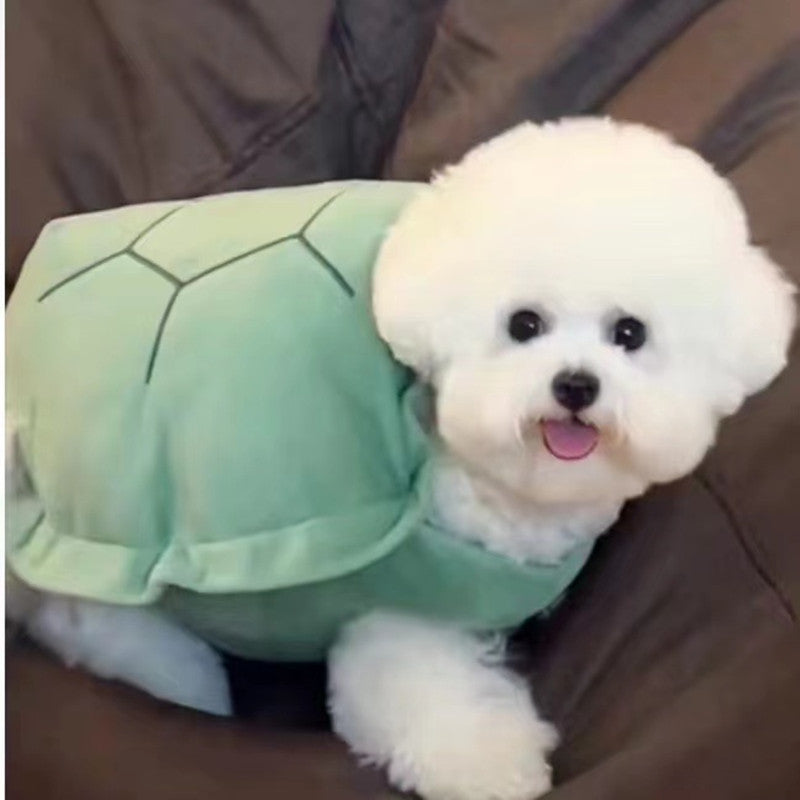 Turtle Shell Pet Vest Funny Clothes Pets Gym From House