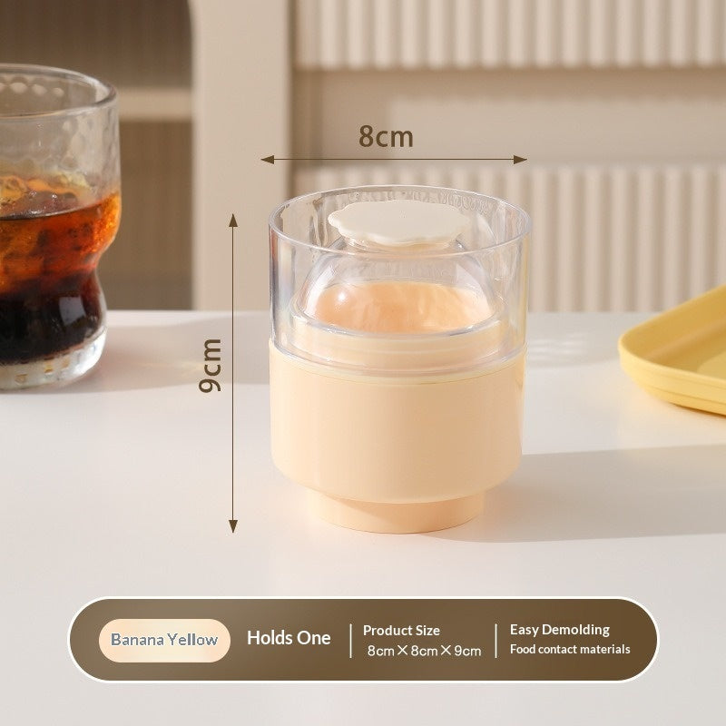 Practical 6cm Ice Ball Mold Plastic Quick-freezing Ice Sphere Mold Kitchen DealSniper.net Banana Yellow