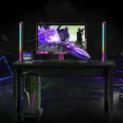 Led Sound Control Light Bar RGB Ambient Pickup Rhythm Lamp Music House DealSniper.net