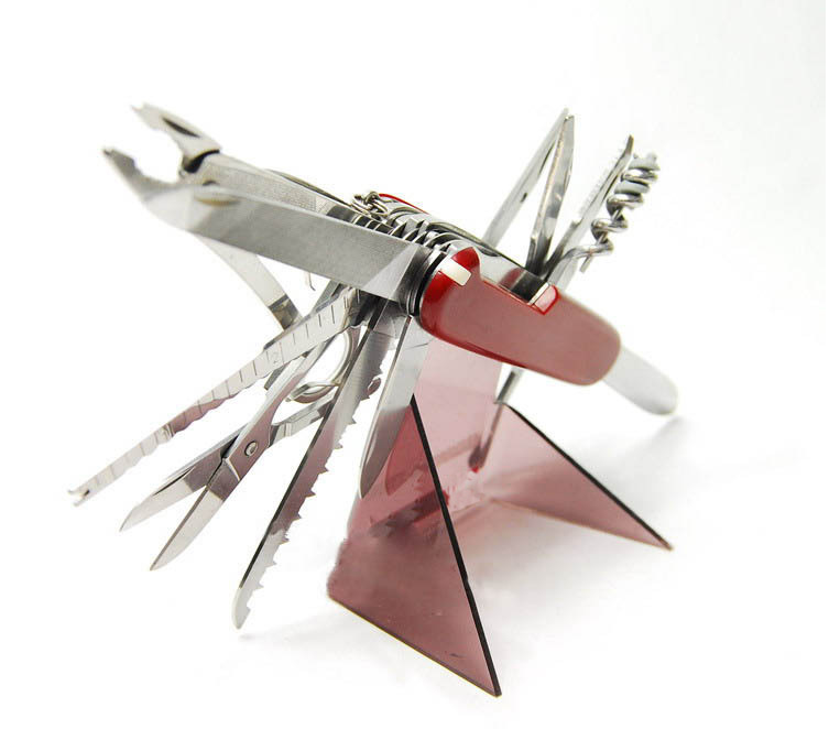 Multifunctional Stainless Steel SwissArmy Knife Outdoor DealSniper.net