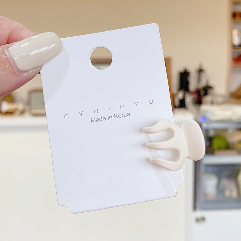 High Ponytail Grip Fixed Gadget Barrettes Beauty DealSniper.net Milky White 2CM