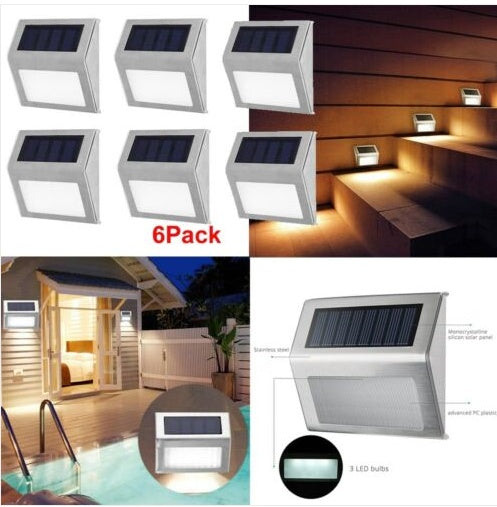 Courtyard corridor stair light Outdoor DealSniper.net White Q6pcs