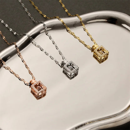 Valentines Day Gift Perfume Bottle Pendant Titanium Steel Necklace Jewelry Gym From House