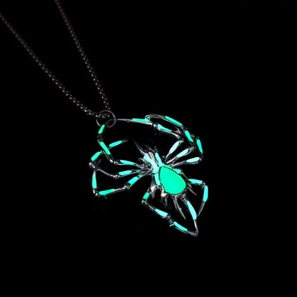 Halloween Creative Stereo Luminous Spider Necklace Jewerly Jewelry dealsniper-net