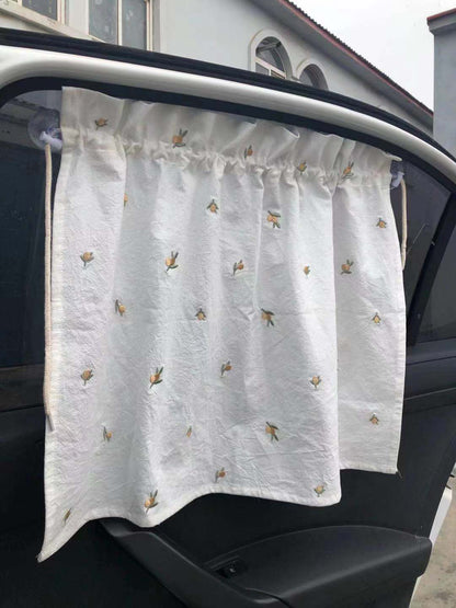 Pastoral Style Korea's New Car Curtains Vehicle Gym From House G