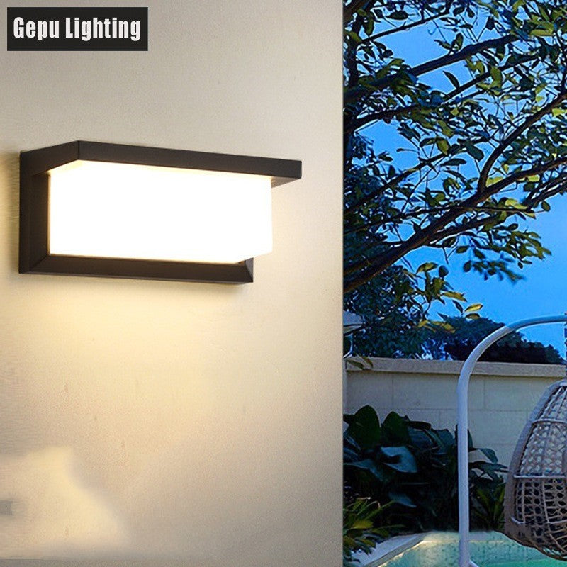 Modern Simple Outdoor Wall Lamp Waterproof Exterior House DealSniper.net