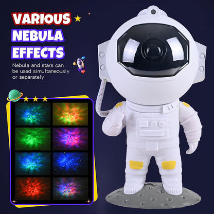 Galaxy Star Projector Starry Sky Night Light Astronaut Lamp Home Decor dealsniper-net