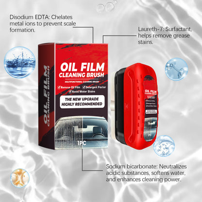 Automotive Oil Film Cleaning Brush, Windshield Cleaner Tool Vehicle Gym From House