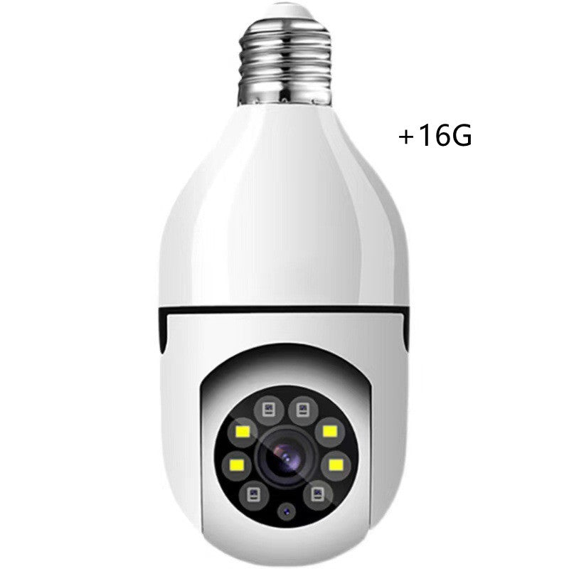 E27 Bulb Camera 360 Degree Wifi Remote Home Monitoring House dealsniper-net Bulb dual light full color16G