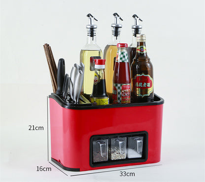Kitchenware Rack Seasoning Storage Box Multifunctional Kitchen DealSniper.net Red