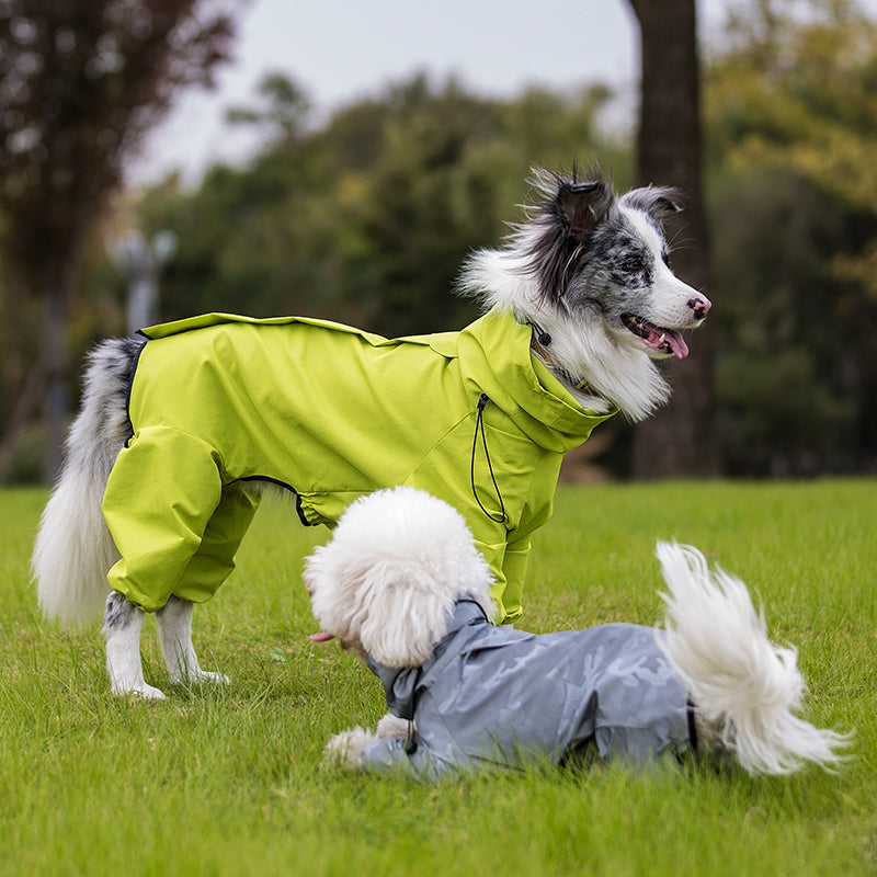 Raincoat Outdoor Waterproof Reflective Coat For Large Dogs And Pets Pets DealSniper.net