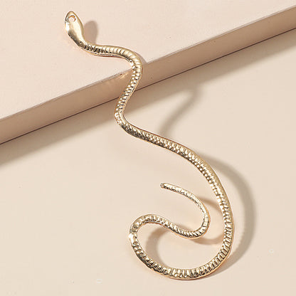 Non-hole Ear Clip Vintage Zircon Snake-shaped Earrings Gifts