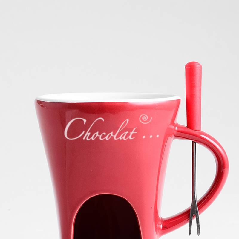 Fondue Mug Set Personal Mini Fondue Pots Chocolate Kitchen DealSniper.net