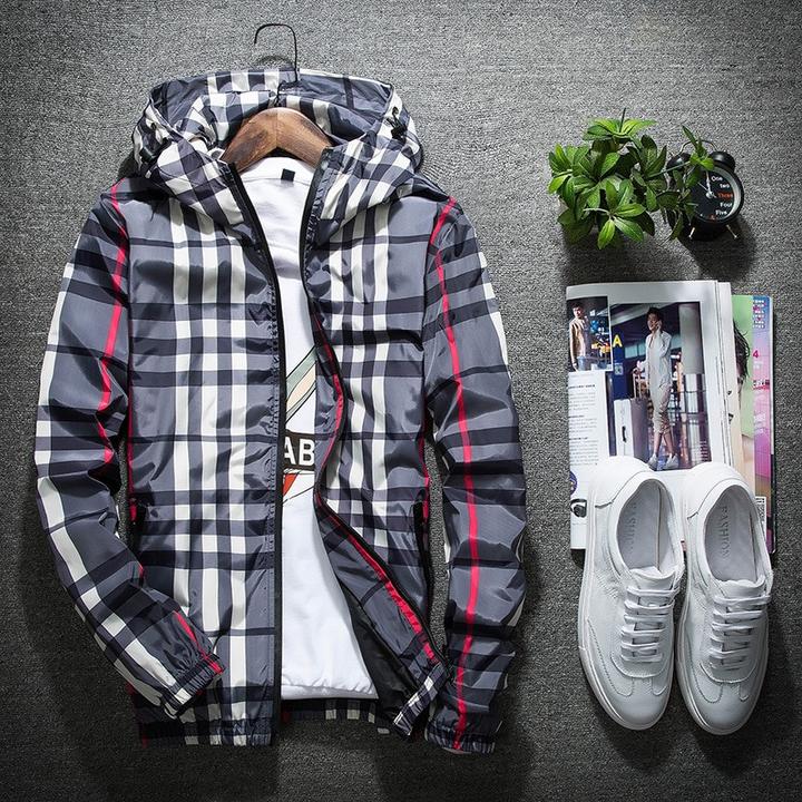 Covrlge Men Jacket Fashion Spring Men Brand Camouflage Jackets Casual Mens Coat Men's Hooded Luminous Zipper Coats MWJ011 Men DealSniper.net Grey A 2XL