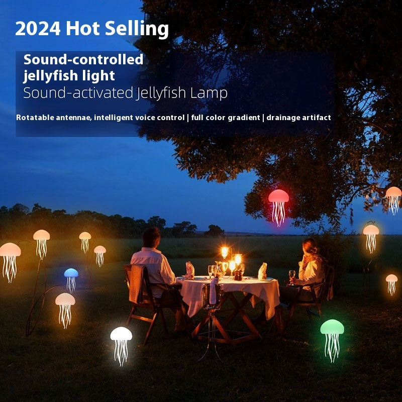 Jellyfish Mood Lamp LED Jellyfish Night Light Portable Home Decor dealsniper-net