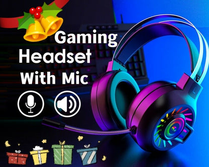 3.5mm Gaming Headset With Mic Headphone For PC Laptop