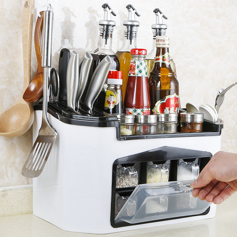 Kitchenware Rack Seasoning Storage Box Multifunctional Kitchen DealSniper.net