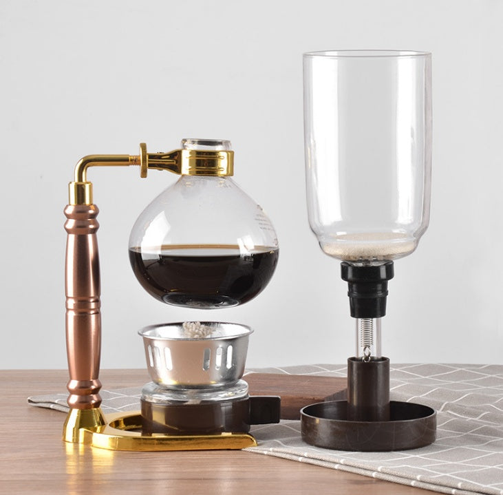 Siphon Coffee Maker Tea Pot Vacuum Coffeemaker Glass Machine Kitchen dealsniper-net