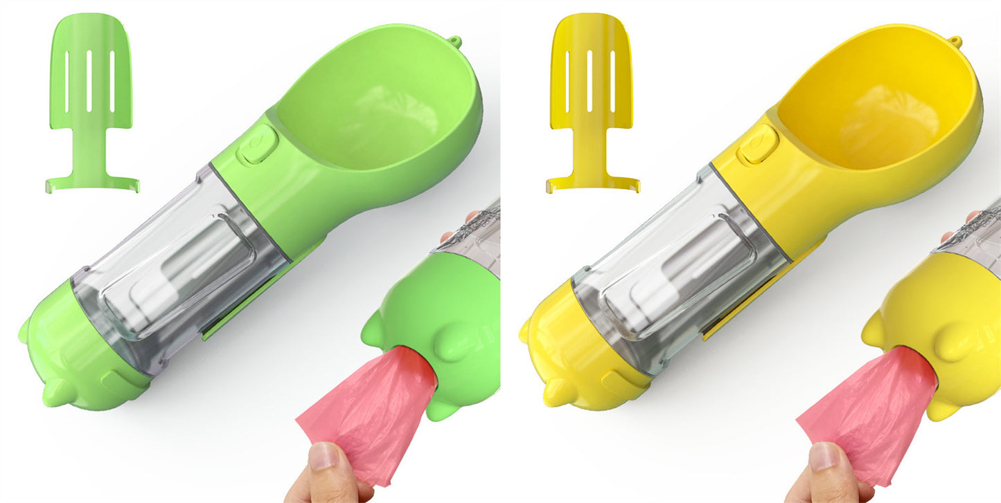 Pet Water Bottle Feeder Bowl Garbage Bag Storage
