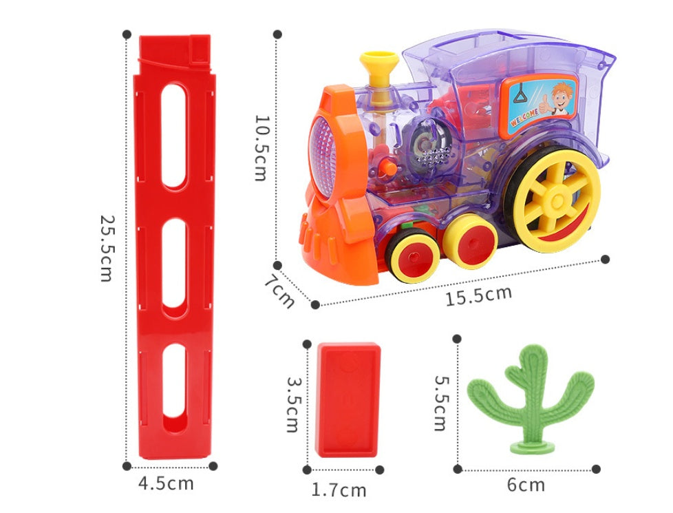 Domino Train Toys Baby Toys Car Puzzle Automatic Release Kids dealsniper-net