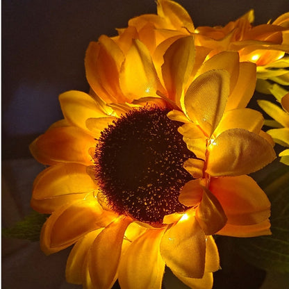 Rechargeable Sunflower Led Simulation Night Light Table Lamp Home Decor dealsniper-net