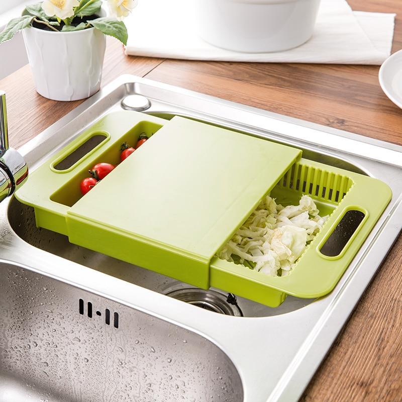 Multifunction Kitchen Chopping Blocks Sinks Drain Basket Kitchen dealsniper-net