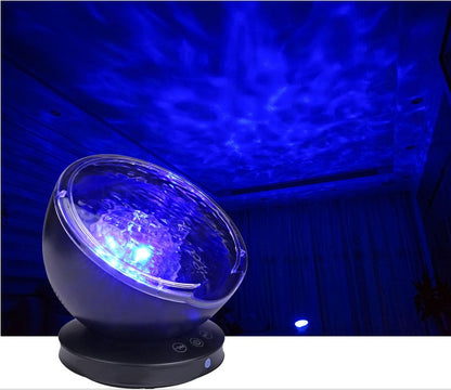 Ocean Wave Projector LED Night Light Remote Control Gadgets dealsniper-net