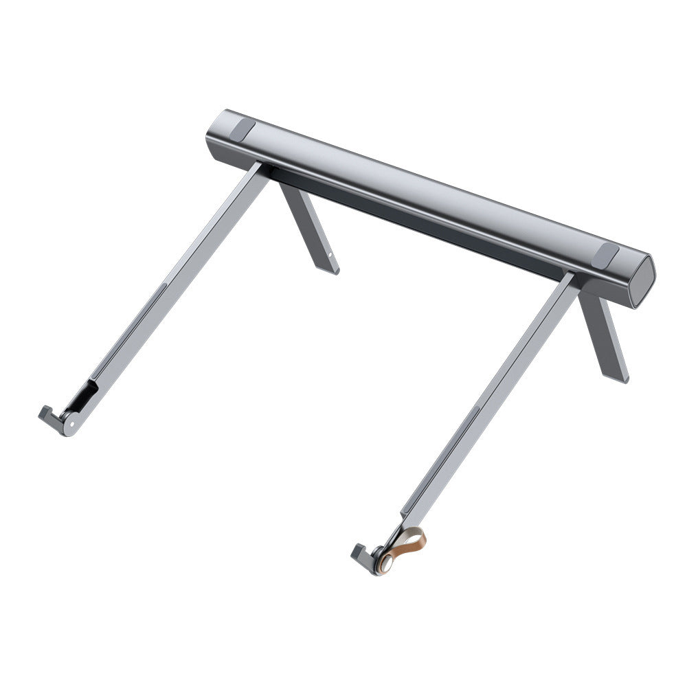 Aluminum Alloy Computer Desktop Adjustable Folding Stand Electronics DealSniper.net Dark Grey