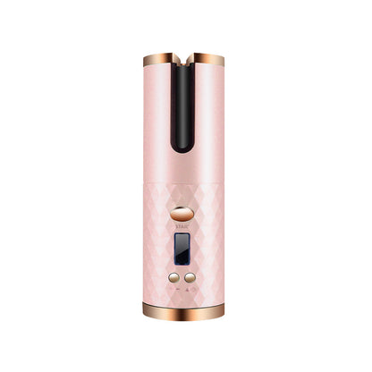 Rechargeable Automatic Hair Curler Portable Hair Curling Iron Beauty dealsniper-net Pink USB
