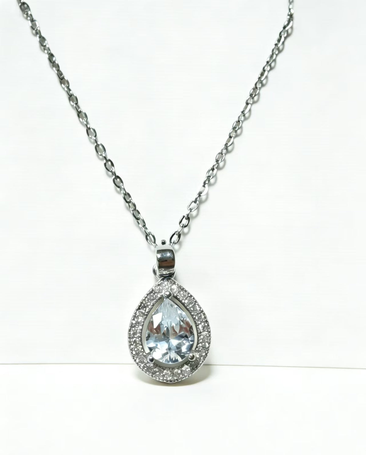 Lucky Water Drop Necklace For Women,Trendy Fashion Jewelry Gym From House 008