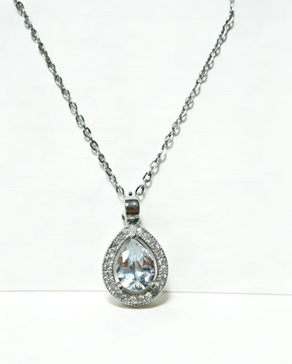 Lucky Water Drop Necklace For Women,Trendy Fashion Jewelry Gym From House 008
