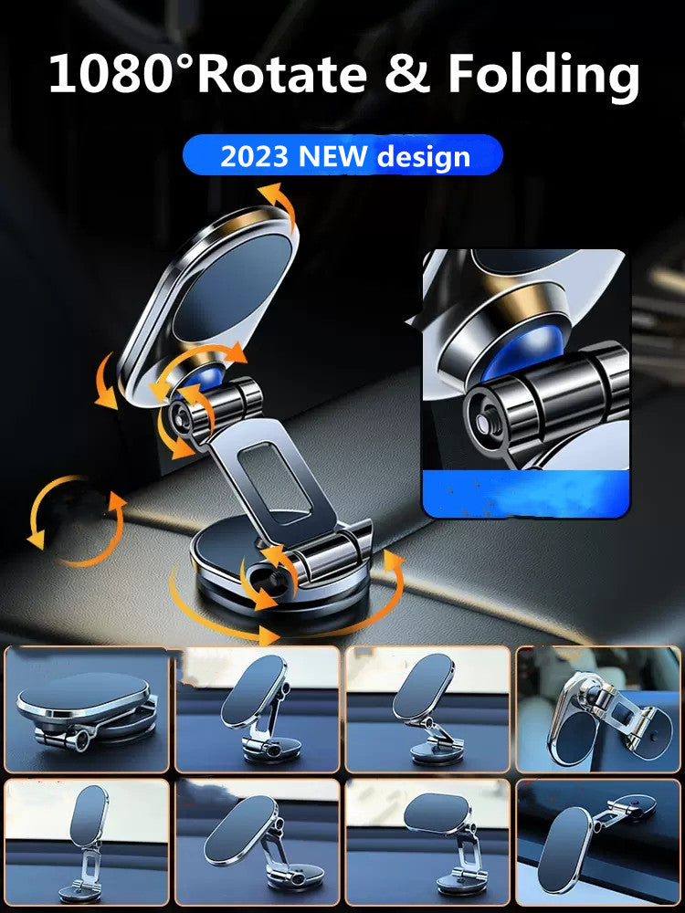 Rotate Metal Magnetic Car Phone Holder Foldable Universal Vehicle Gym From House