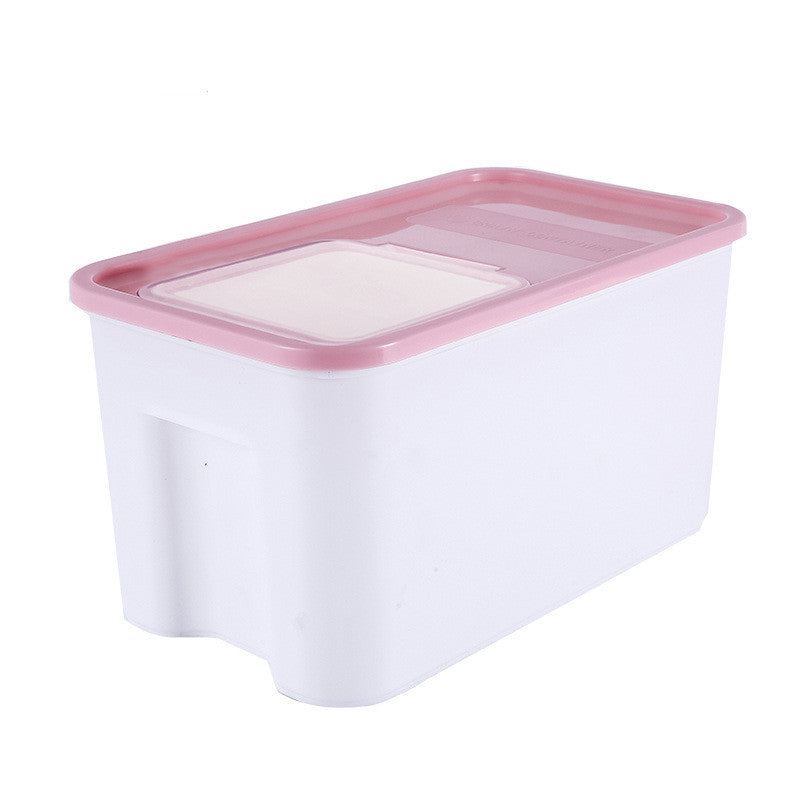 Square Moisture-Proof Rice Bucket kitchen Sealed Bucket Kitchen dealsniper-net Pink 5.5 kg