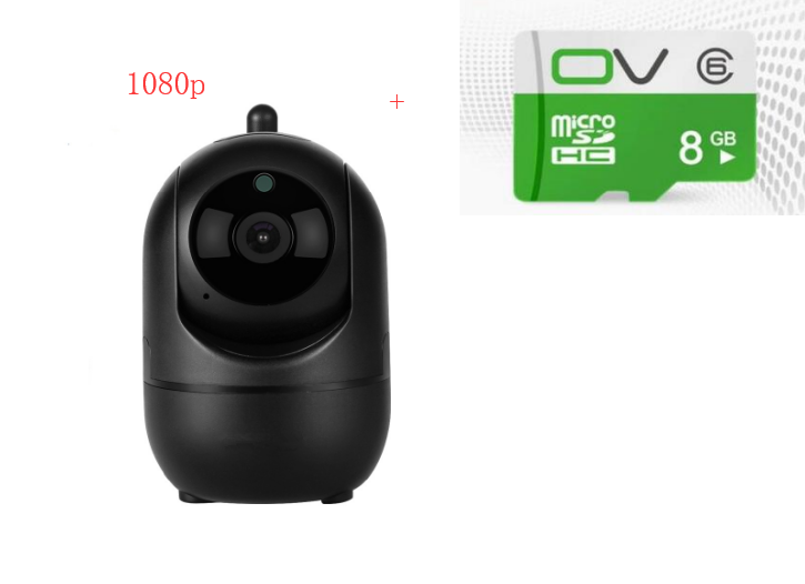 1080P Cloud Wireless IP Camera Intelligent Auto Tracking Home DealSniper.net Black AU 1080p 8GB