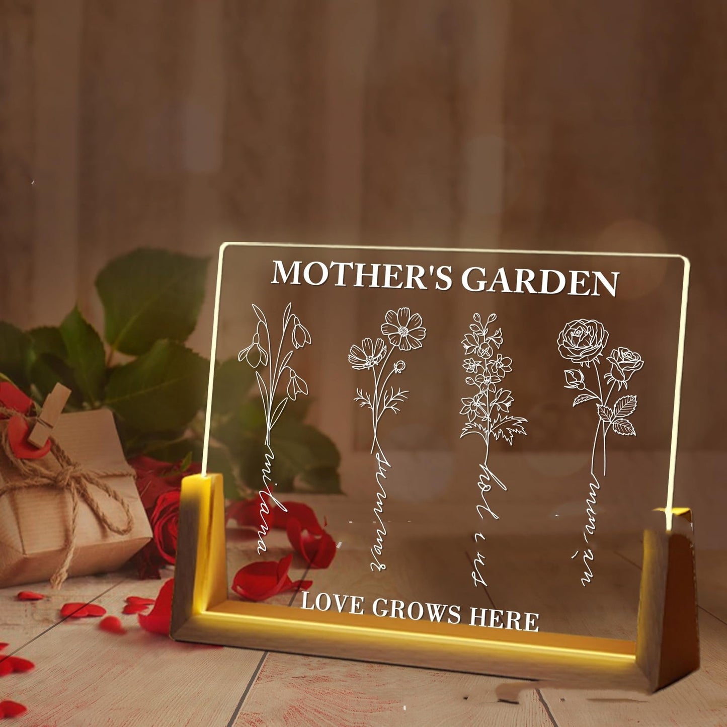 Small Night Lamp Mother's Day Photo Printing Decoration Home Decor DealSniper.net A10 Colorful Light USB