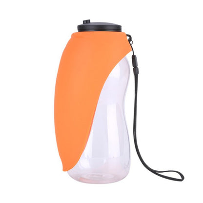 Pet Dog Water Bottle Drinking Portable Bowls Pets dealsniper-net Orange