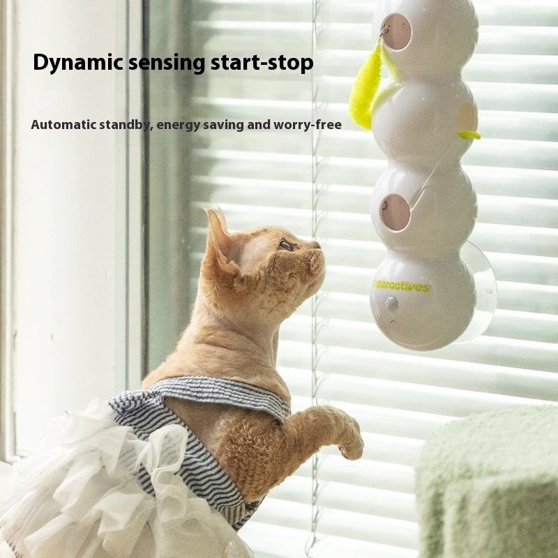Teasing Cat Toy Automatic Pes Toy With Tail Motion Pets Gym From House