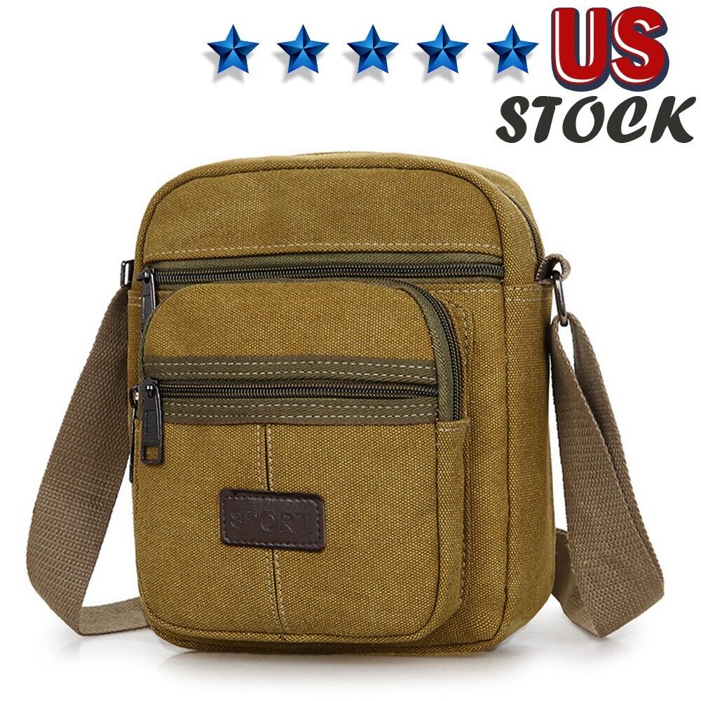 Men's Crossbody Messenger Bag Canvas Bags Casual Shoulder Satchel Handbag Pouch Men DealSniper.net