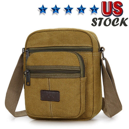 Men's Crossbody Messenger Bag Canvas Bags Casual Shoulder Satchel Handbag Pouch Men DealSniper.net