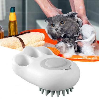 Durable Cat Paw Bath Brush Fine Foaming Labor-saving Pets dealsniper-net