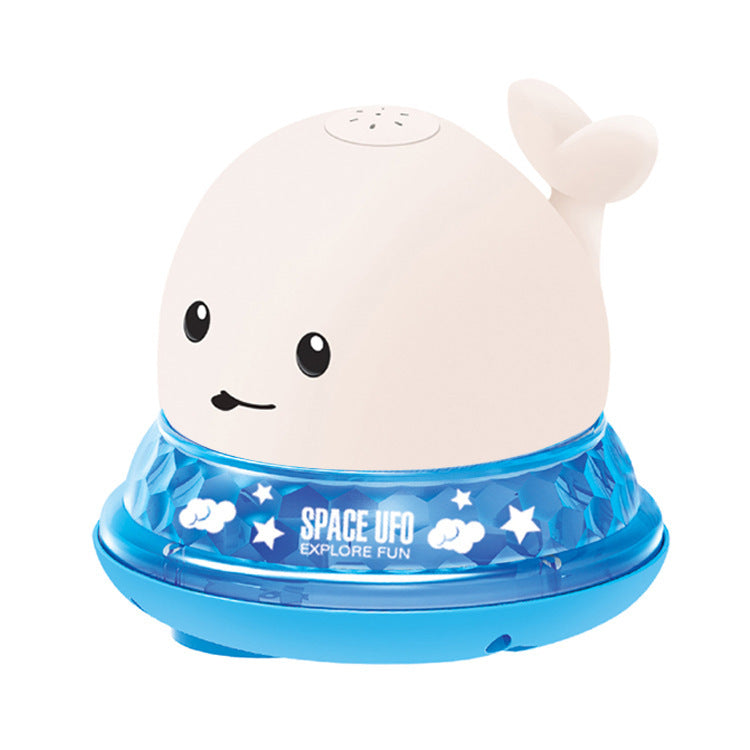 New Baby Bathroom Bath Electric Induction Whale Spray Small Toy Kids dealsniper-net White blue